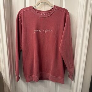 Glory + Grace Pullover - Crimson - S